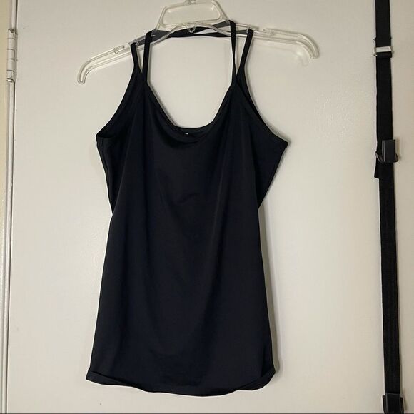 Fabletics Cross Back Black Cami workout tank top - Picture 1 of 4